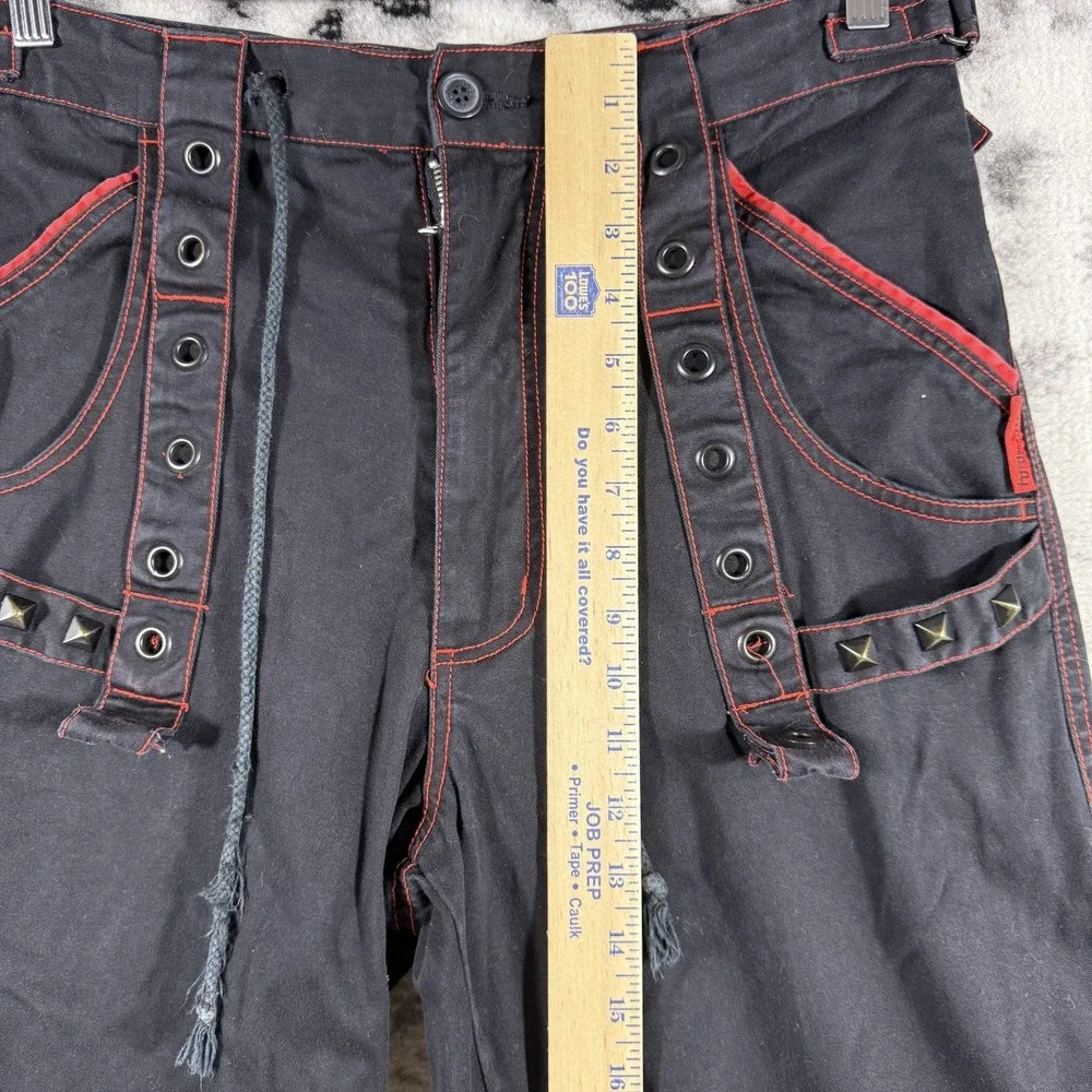 Tripp NYC‎ Pants Womens Medium Goth Rave Chains Straps Rave Cyberpunk